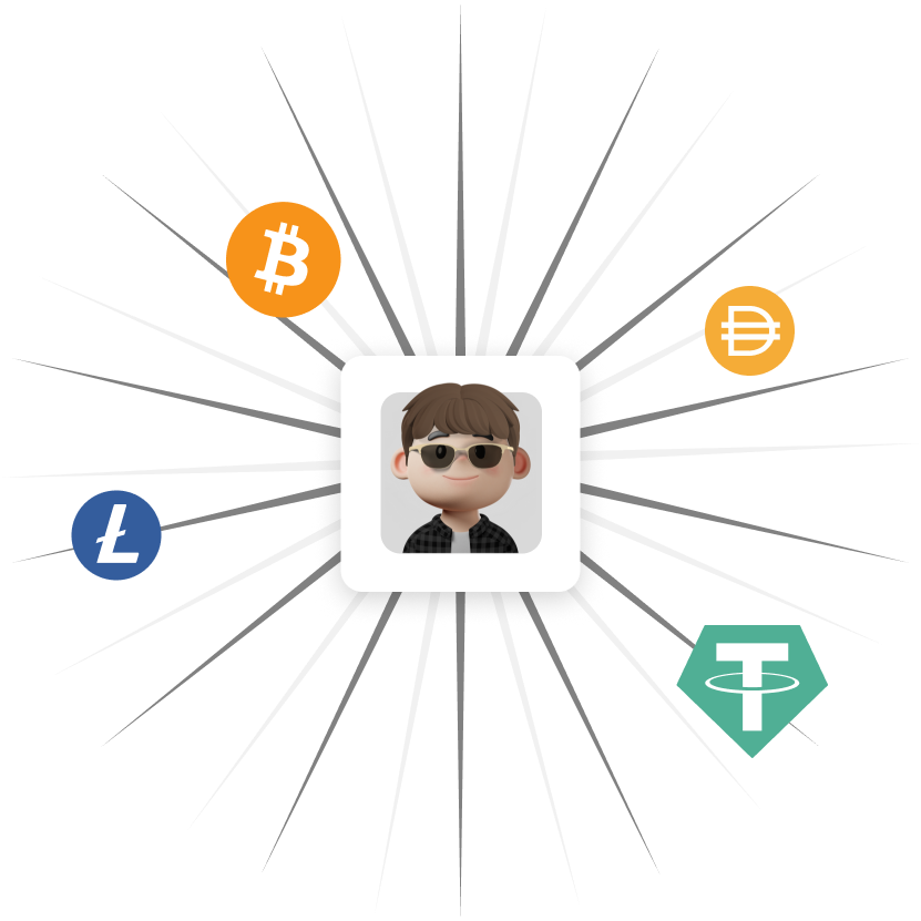 Freelancer receiving crypto invoice payments from international clients